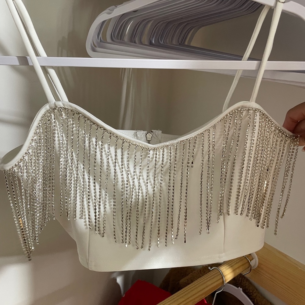 Boutique Madida Rhinestone Top